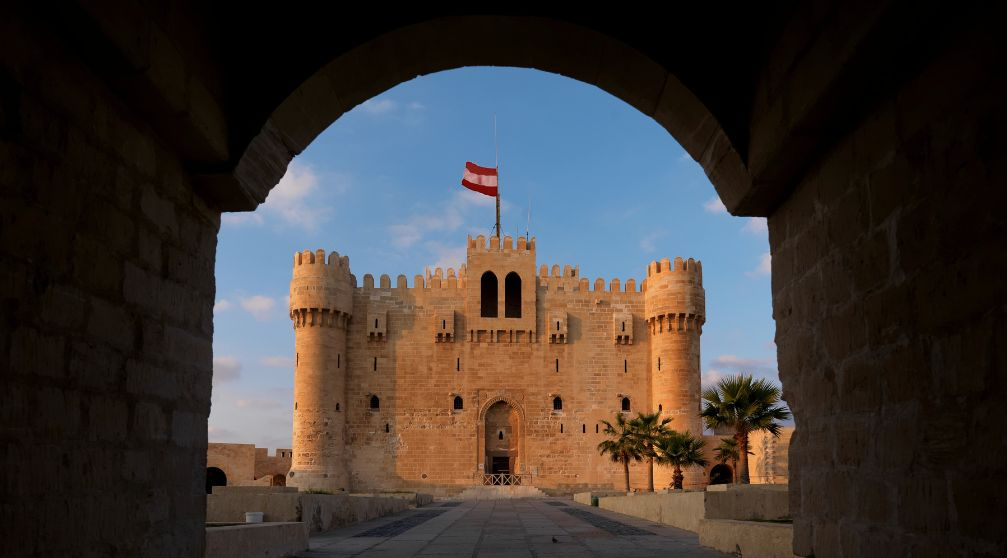 Sound and Light show at Qaitbay Citadel From Alexandria Port