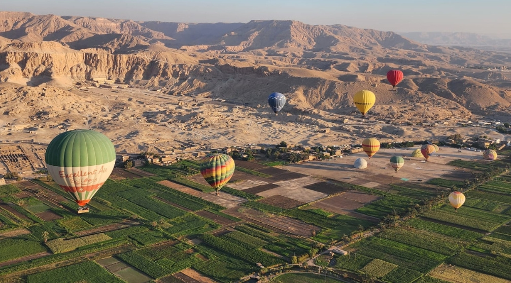 2 tägiger Ausflug nach Luxor von Hurghada mit dem Heißluftballon