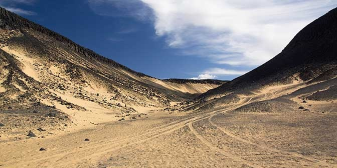 De westelijke woestijn vanuit Makadi